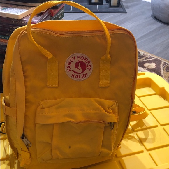 fancy forest kalidi Other - Bright Yellow Kids Backpack kalidi